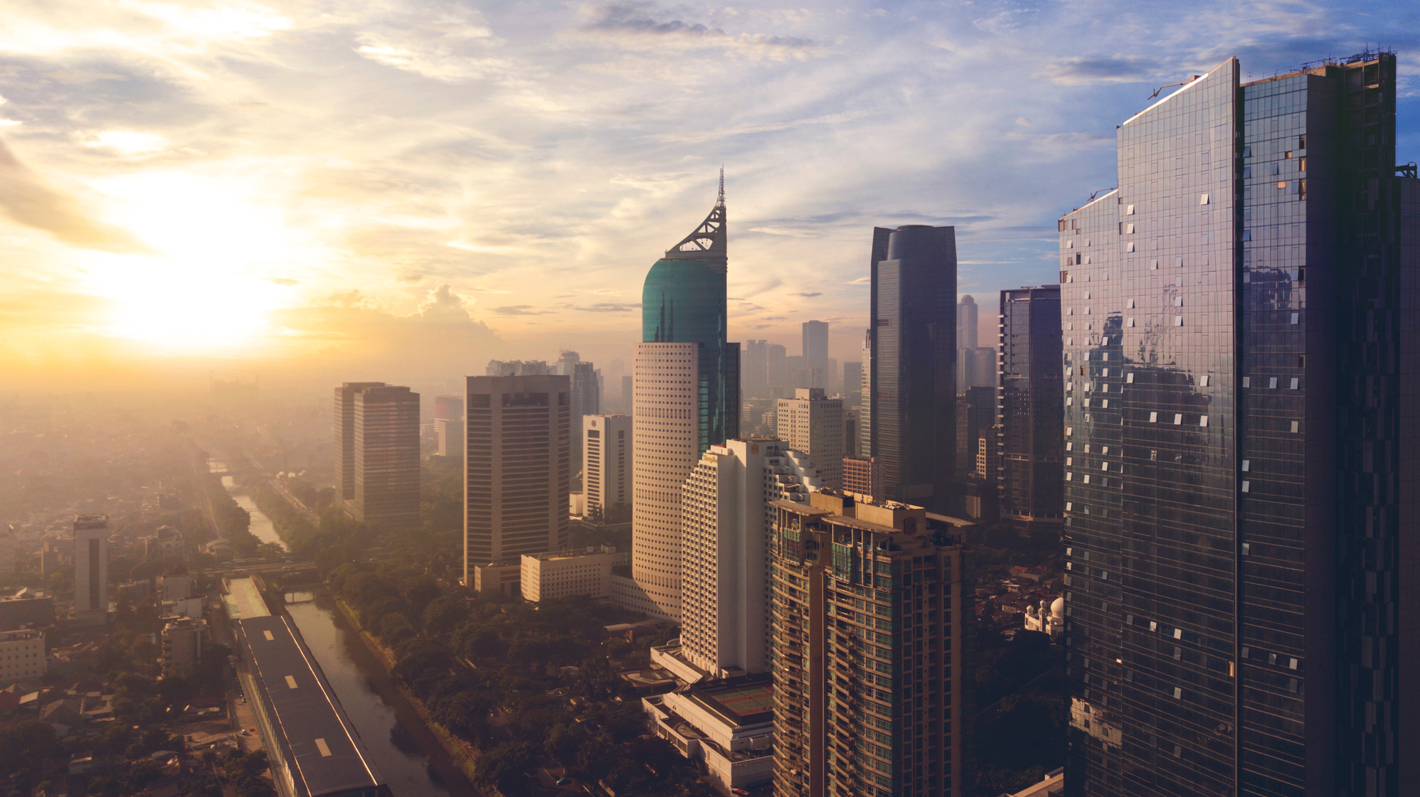 Beautiful Jakarta Cityscape 